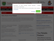 Tablet Screenshot of baseballsoftball.pl